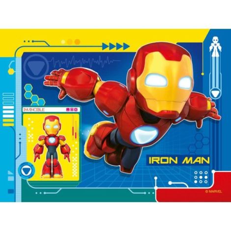 Ravensburger - Puzzle Iron Man si prietenii 4 buc in cutie 12 16 20 24 piese