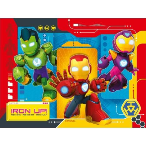 Ravensburger - Puzzle Iron Man si prietenii 4 buc in cutie 12 16 20 24 piese