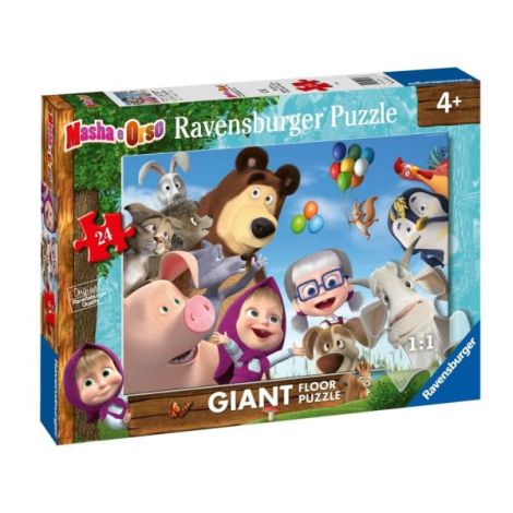 Ravensburger - Puzzle mare de podea Masha si ursul 24 piese