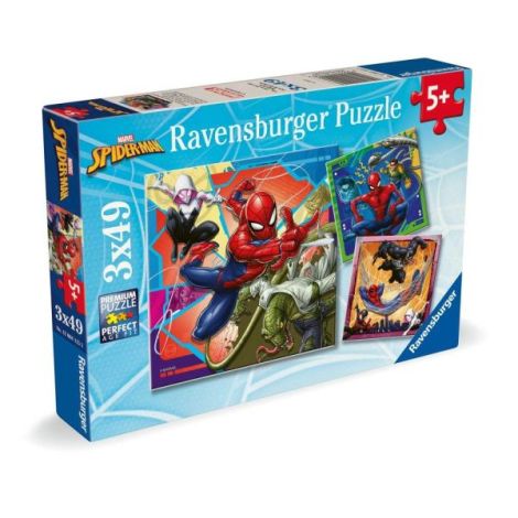 Ravensburger - Puzzle Marvel Spiderman 3x49 piese