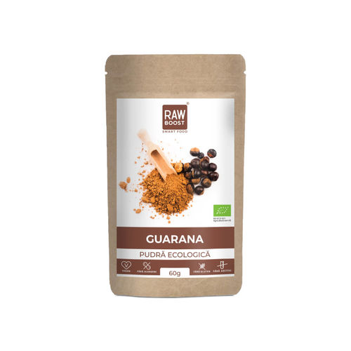 rawboost-guarana-pudra-60g-2.jpg Guarana Pudră ECO - Energie, Scădere în Greutate, 60g | Rawboost