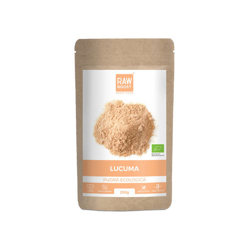 Lucuma Pudră ECO - Îndulcitor Natural, 250g | Rawboost