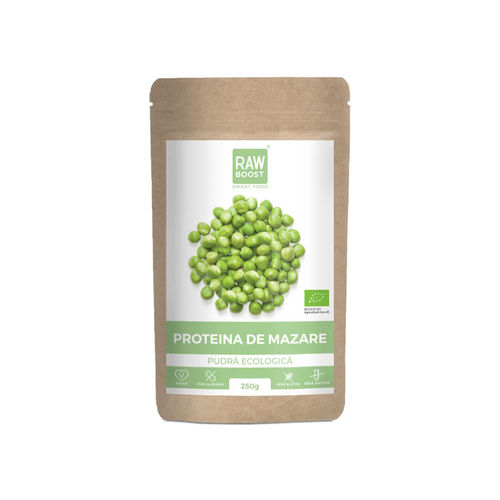 rawboost-proteina-mazare-pudra-250g-2.jpg Proteină de Mazăre Pudră ECO - Creștere Masă Musculară, Pierdere în Greutate, 250g | Rawboost