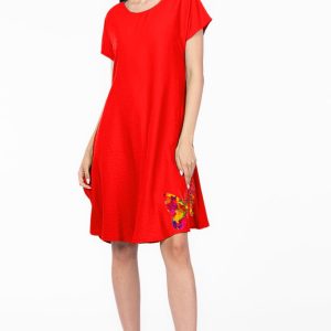 rochie-a-line-magenta-din-in-mercerizat-usor-creponat-cu-imprimeu-fluture-multicolor-copie-597595.jpg Rochie A line rosie din in mercerizat si vascoza usor creponat, cu imprimeu fluture multicolor