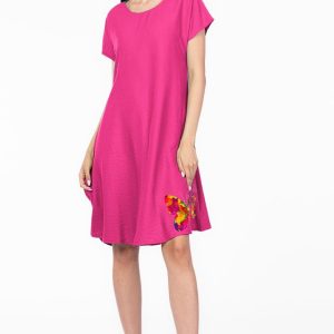 rochie-a-line-neagra-din-in-mercerizat-usor-creponat-cu-imprimeu-fluture-multicolor-copie-305081.jpg Rochie A line magenta din in mercerizat si vascoza usor creponat, cu imprimeu fluture multicolor
