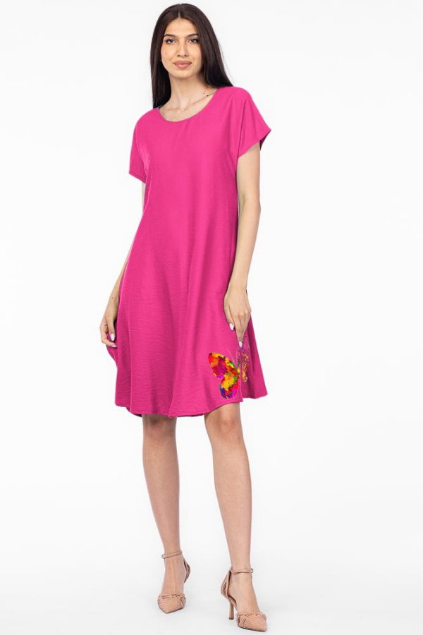 rochie-a-line-neagra-din-in-mercerizat-usor-creponat-cu-imprimeu-fluture-multicolor-copie-305081.jpg Rochie A line magenta din in mercerizat si vascoza usor creponat, cu imprimeu fluture multicolor