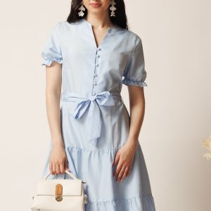 rochie-bleu-din-viscoza-in-clos-cu-cordon-in-talie-1388251-1117117-4.jpeg Rochie bleu din viscoza in clos cu cordon in talie