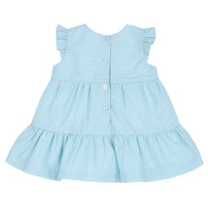 Rochie copii Chicco, alb cu bleu, 11918-68MFCO