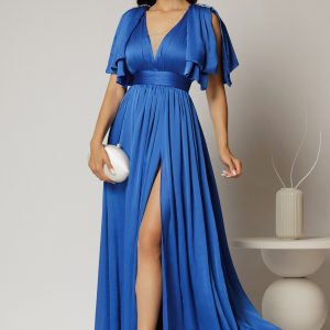 rochie-dy-fashion-albastra-lunga-de-seara-cu-decolteu-adanc-si-funde-ample-1477423-1156084-4.jpeg Rochie DY Fashion albastra lunga de seara cu decolteu adanc si funde ample