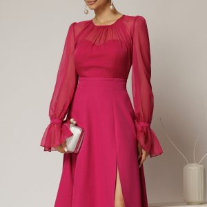 rochie-dy-fashion-midi-fucsia-de-ocazie-cu-voal-la-bust-1473535-1155625-4.jpeg Rochie DY Fashion midi fucsia de ocazie cu voal la bust