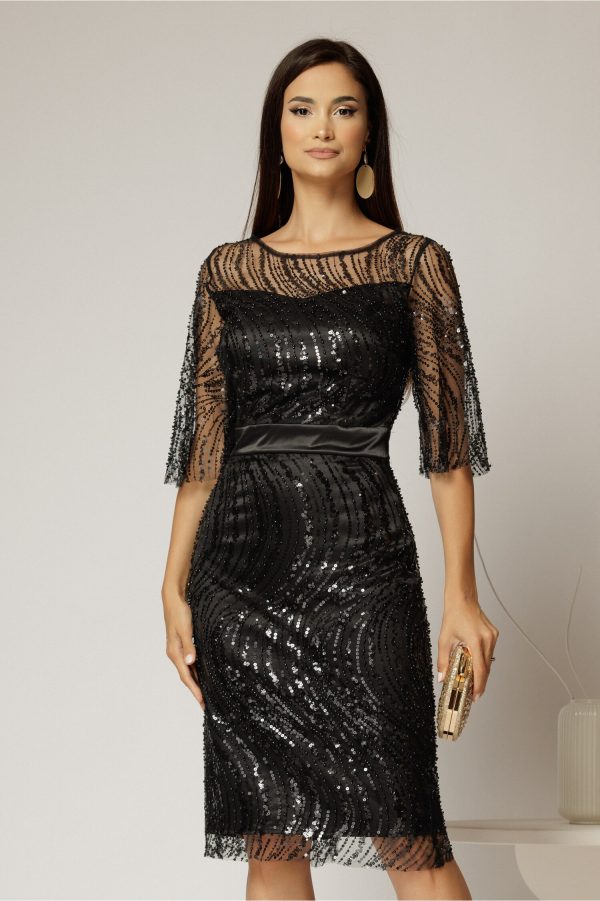 rochie-dy-fashion-midi-neagra-din-paiete-si-margele-elegante-1474477-1157278-4.jpeg Rochie DY Fashion midi neagra din paiete si margele elegante