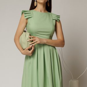 rochie-dy-fashion-midi-verde-fistic-din-poplin-in-clos-cu-volane-la-umeri-1470502-1153939-4.jpeg Rochie DY Fashion midi verde fistic din poplin in clos cu volane la umeri