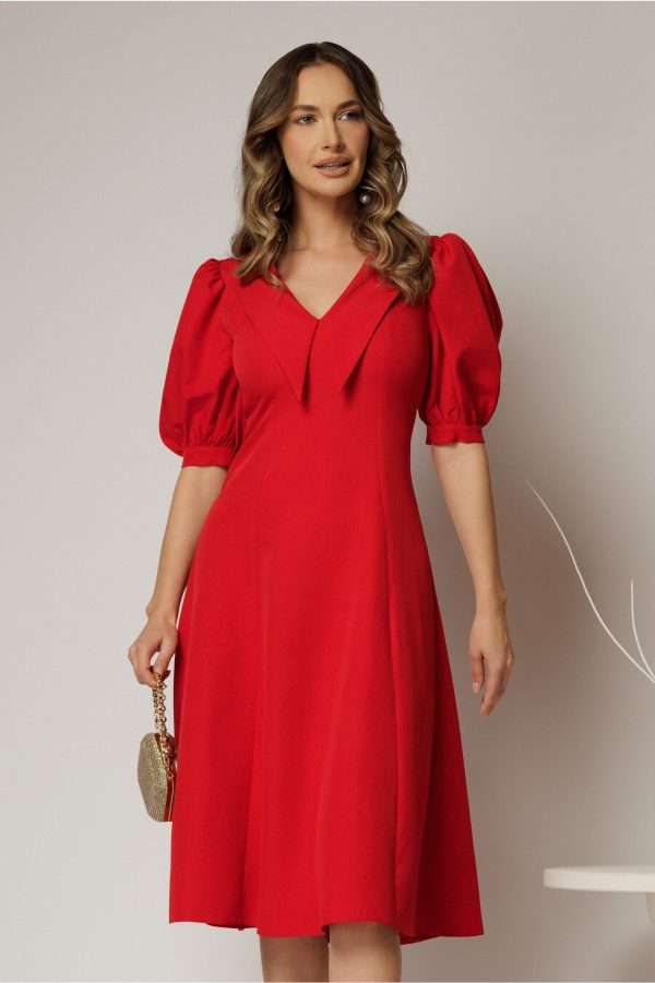 rochie-dy-fashion-rosie-in-clini-cu-guler-ascutit-si-maneci-scurte-bufante-1469212-1152976-4.jpeg Rochie DY Fashion rosie in clini cu guler ascutit si maneci scurte bufante