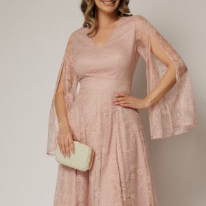 rochie-dy-fashion-roz-din-dantela-cu-maneci-lungi-crapate-si-decolteu-in-v-1468933-1153165-4.jpeg Rochie DY Fashion roz din dantela cu maneci lungi crapate si decolteu in V