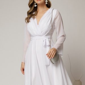 rochie-dy-fashion-scurta-din-voal-alb-cu-decolteu-petrecut-si-cordon-in-talie-1454395-1146733-4.jpeg Rochie DY Fashion scurta din voal alb cu decolteu petrecut si cordon in talie