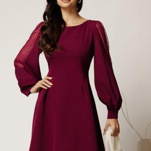 rochie-dy-fashion-scurta-magenta-din-stofa-in-clini-cu-maneci-din-tull-cu-buline-1412464-1129483-4.jpeg Rochie DY Fashion scurta magenta din stofa in clini cu maneci din tull cu buline