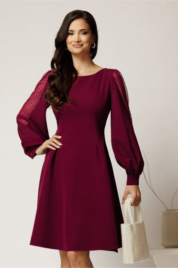 rochie-dy-fashion-scurta-magenta-din-stofa-in-clini-cu-maneci-din-tull-cu-buline-1412464-1129483-4.jpeg Rochie DY Fashion scurta magenta din stofa in clini cu maneci din tull cu buline
