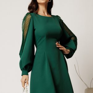 rochie-dy-fashion-scurta-verde-din-stofa-in-clini-cu-maneci-din-tull-cu-buline-1412488-1128727-4.jpeg Rochie DY Fashion scurta verde din stofa in clini cu maneci din tull cu buline