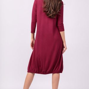 rochie-lalea-din-bumbac-verde-cu-imprimeu-mac-rosu-copie-085216.jpg Rochie bordo din tricot, cu elastic la poale si imprimeu maci rosii