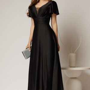 rochie-lunga-neagra-de-ocazie-cu-decolteu-adanc-si-maneci-scurte-evazate-1471075-1154584-4.jpeg Rochie lunga neagra de ocazie cu decolteu adanc si maneci scurte evazate