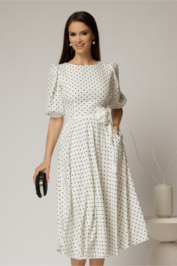 rochie-midi-alba-cu-buline-si-cordon-detasabil-in-talie-1463608-1152367-4.jpeg Rochie midi alba cu buline si cordon detasabil in talie