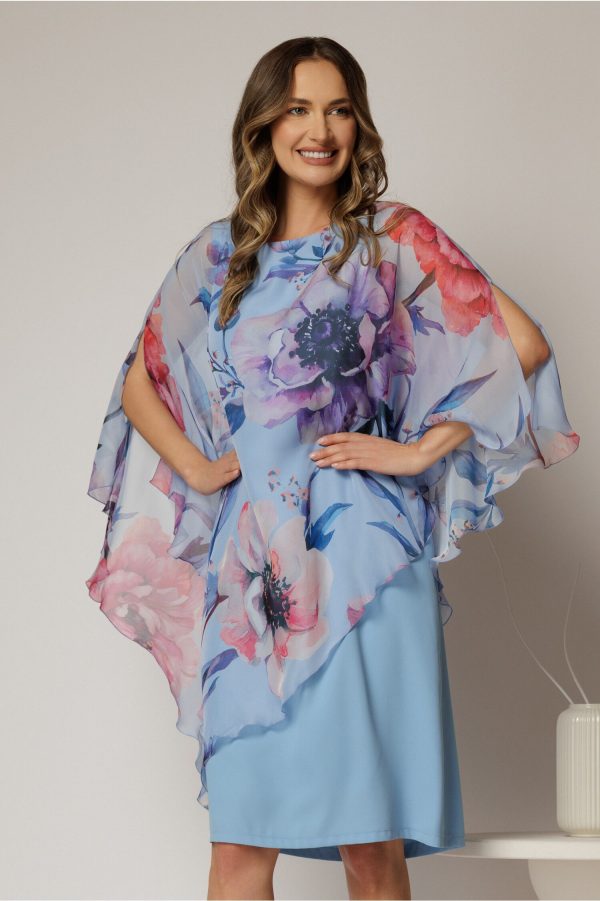 rochie-midi-bleu-eleganta-cu-capa-din-voal-cu-imprimeu-floral-1467181-1153381-4.jpeg Rochie midi bleu eleganta cu capa din voal cu imprimeu floral