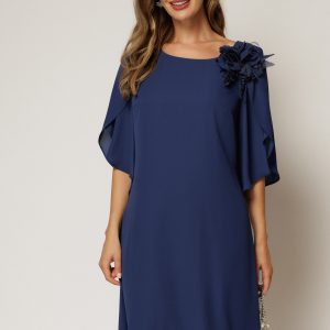 rochie-midi-bleumarin-de-ocazie-din-voal-cu-aplicatie-florala-1488685-1161946-4.jpeg Rochie midi bleumarin de ocazie din voal cu aplicatie florala