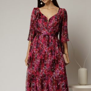 rochie-midi-de-ocazie-cu-imprimeuri-magenta-din-matase-naturala-1469989-1154155-4.jpeg Rochie midi de ocazie cu imprimeuri magenta din matase naturala