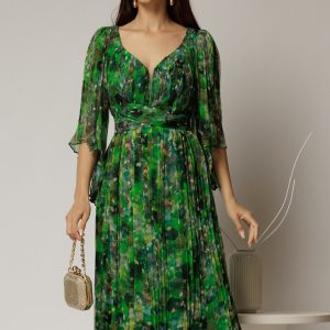 rochie-midi-de-ocazie-cu-imprimeuri-verzi-din-matase-naturala-1470010-1153768-4.jpeg Rochie midi de ocazie cu imprimeuri verzi din matase naturala