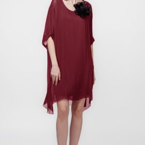 rochie-midi-dreapta-din-matase-si-vascoza-cu-funda-pe-spate-caramizie-copie-233993.jpg Rochie midi, dreapta, din matase si vascoza, cu funda pe spate, bordo