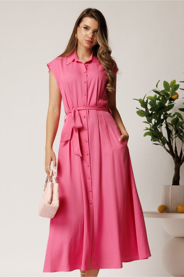 rochie-midi-fucsia-din-viscoza-cu-nasturi-si-cordon-1400296-1122514-4.jpeg Rochie midi fucsia din viscoza cu nasturi si cordon