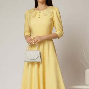 rochie-midi-galbena-de-ocazie-cu-nasturi-pe-bust-si-guler-cu-broderie-si-margele-1464016-1152004-4.jpeg Rochie midi galbena de ocazie cu nasturi pe bust si guler cu broderie si margele