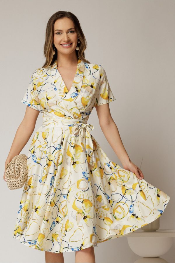 rochie-midi-ivoar-cu-imprimeu-galben-cu-aspect-petrecut-si-cordon-in-talie-1463404-1150810-4.jpeg Rochie midi ivoar cu imprimeu galben cu aspect petrecut si cordon in talie