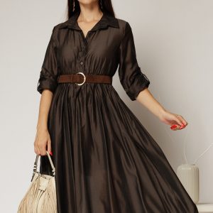 rochie-midi-maro-intens-din-tencel-si-curea-maro-in-talie-1487500-1160854-4.jpeg Rochie midi maro intens din tencel si curea maro in talie