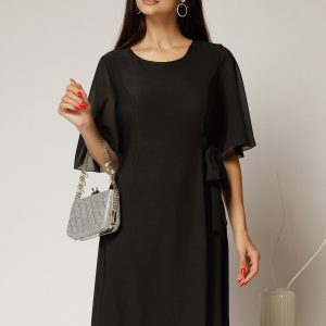 rochie-midi-neagra-si-detaliu-tip-cordon-in-talie-1485874-1161010-4.jpeg Rochie midi neagra si detaliu tip cordon in talie