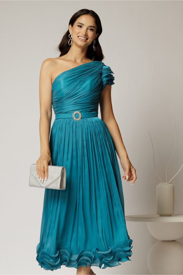 rochie-midi-turcoaz-din-voal-peliculizat-cu-volanase-pe-fusta-1474375-1156015-4.jpeg Rochie midi turcoaz din voal peliculizat cu volanase pe fusta