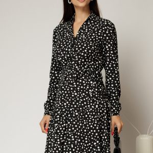 rochie-neagra-midi-din-viscoza-si-imprimeu-cu-buline-1486798-1161655-4.jpeg Rochie neagra midi din viscoza si imprimeu cu buline