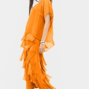 rochie-portocalie-din-matase-naturala-cu-volane-franjurate-suprapuse-copie-356734.jpg Rochie portocaliu deschis din matase si vascoza cu volane franjurate suprapuse