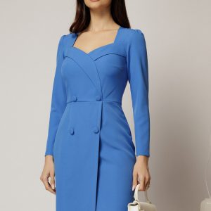 rochie-scurta-albastra-cu-maneci-lungi-si-nasturi-imbracati-1446310-1143565-4.jpeg Rochie scurta albastra cu maneci lungi si nasturi imbracati