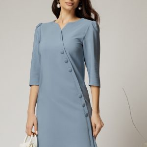 rochie-scurta-bleu-cu-nasturi-decorativi-si-croi-cambrat-1434244-1139023-4.jpeg Rochie scurta bleu cu nasturi decorativi si croi cambrat