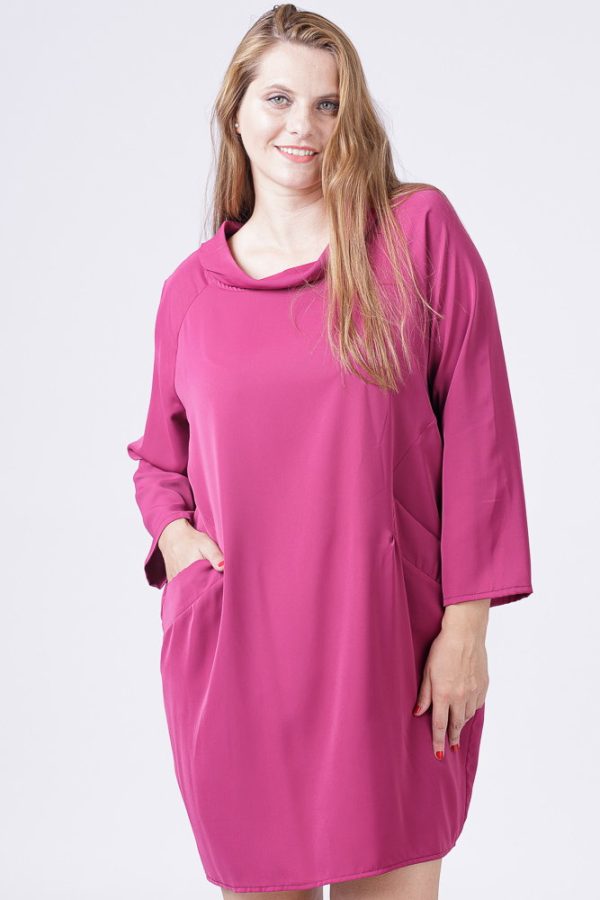 rochie-scurta-verde-cu-guler-intors-si-buzunare-copie-563476.jpg Rochie scurta mov zmeura cu guler intors si buzunare