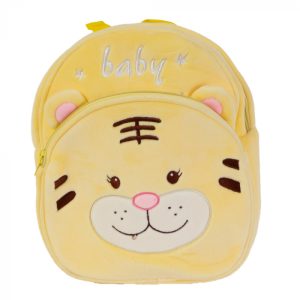 Rucsac de Plus Imprimeu Pisicuta Galben 26 cm
