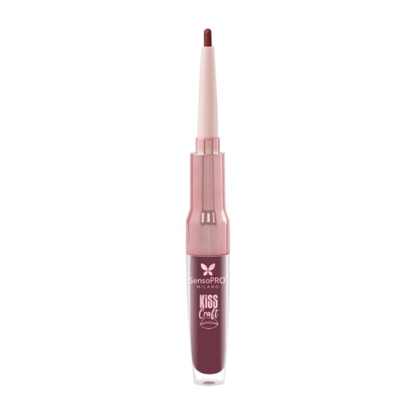 Ruj lichid si creion de buze 2in1 Kiss Craft SensoPRO Milano, Heat