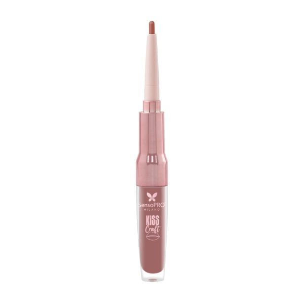 Ruj lichid si creion de buze 2in1 Kiss Craft SensoPRO Milano, Pink