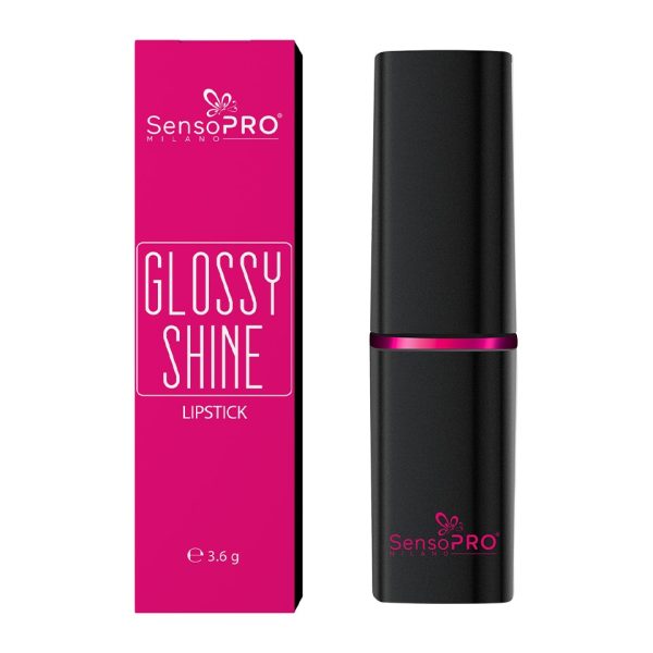 Ruj sidefat Glossy Shine SensoPRO Milano - Peony Shimmer