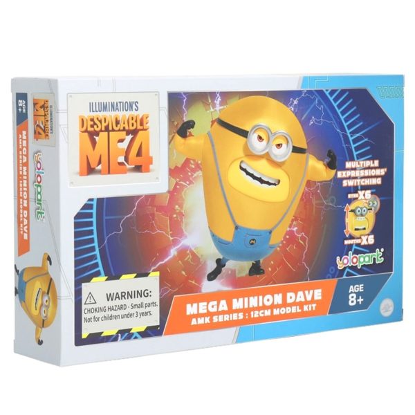 Figurina Despicable Me 4, AMK Series, Mega Minion, Dave, 12 cm