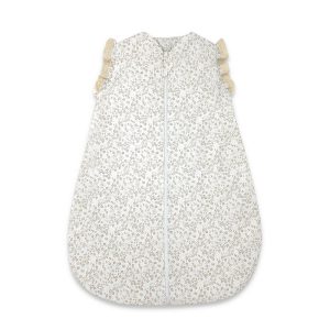 Sac de dormit, MimiNu, Premium, Pentru bebelusi, De iarna, Din bumbac certificat Oeko Tex Standard 100, Cu dantela si volan, 70 cm, 2.5 Tog, Meadow