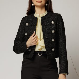 sacou-dy-fashion-negru-din-tweed-si-nasturi-decorativi-1455355-1148377-4.jpeg Sacou DY Fashion negru din tweed si nasturi decorativi