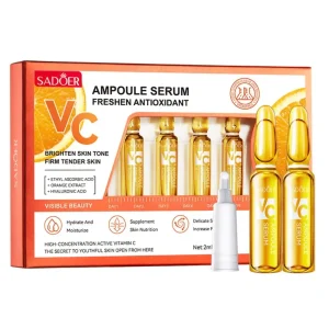 Sadoer Ser facial tip fiola cu Vitamina C efect antioxidant 2 ml x 7 buc