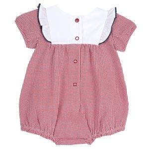 Salopeta bebelusi Chicco, alb cu rosu, 57196-68MFCI
